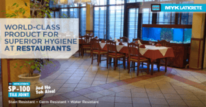 Rid Flooring of Hygiene Hassles with MYK LATICRETE SP-100 Tile Joint