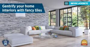 Convert the plain boring walls of your living room & bedroom with fancy tiles