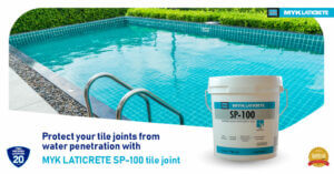 Water penetration from tile joints leads to the debonding of tiles