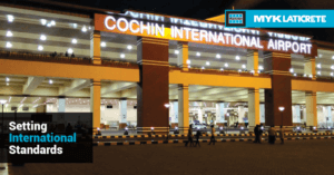 MYK LATICRETE and Cochin International Airport Limited