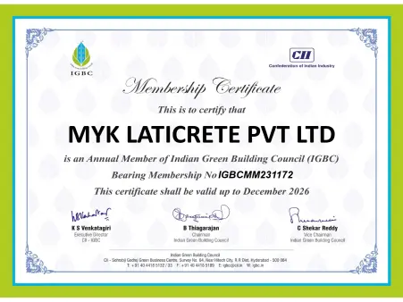 IGBC certification MYK Laticrete